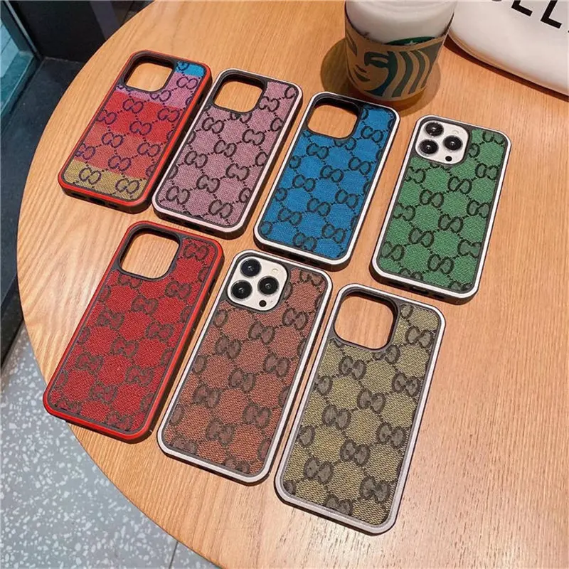 2022 new luxury designer case for apple iphone 14 13 12 11 pro max xr xs max PU leather hard phone cover