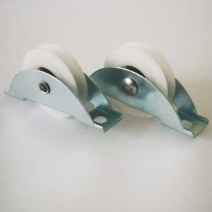 U oluk palet makarası itme-çekme vitrin rafı kiremit raf raylı tekerlek rulman ile 625 galvanizli naylon tekerlek plastik kasnak - Product Image 3