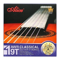Alice AWR-19T Classical Guitar Strings Set of 6 Full Set Titanium Nylon with Independent Packaging