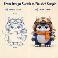 Peluche Monstre Pilote d'Aviation Personnalisée Mignonne, Poupée Astronaute Spatiale Douce en Peluche, Fabricant OEM, Vente en Gros de Peluches pour Cadeau de Marque
