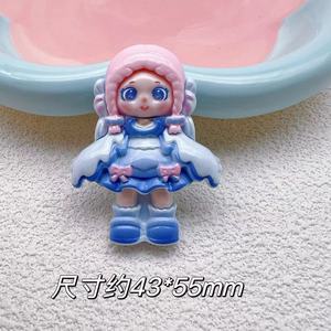 Aksesoris Resin Cantik Warna-warni Terlaris, Figur Resin Datar Kartun untuk Dekorasi, Boneka Resin Bercahaya untuk DIY - Product Image 4