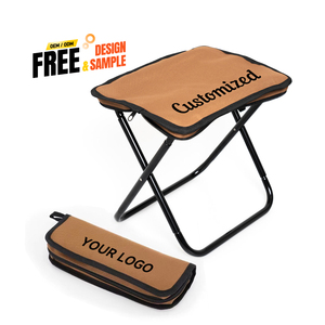 Customizable Portable <b>Folding</b> Iron <b>Stool</b> Chair Wholesale Tote-Bag Design for Outdoor Activities-for Fishing Picnics Hiking - Product Image 2