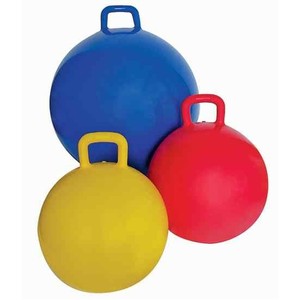 Ballon rebondissant Hopper Ball de 18 pouces pour l'extérieur avec poignées et pompe à air, idéal pour les sports, les jeux scolaires et l'exercice physique - Product Image 1