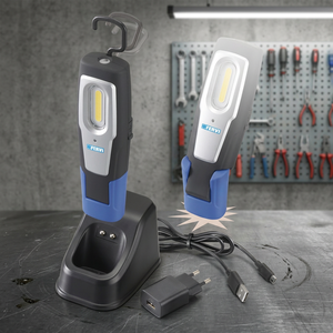 Lampe de travail LED FERVI rechargeable, batterie 3.7V 1800mAh, autonomie 7-8h - Product Image 2