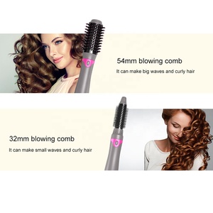 Top portátil plancha de pelo cepillo seco rápido rizador de pelo de secador de pelo con peine <span class=keywords><strong>Nova</strong></span> giratorio 3 en 1 caliente cepillo de aire - Product Image 5