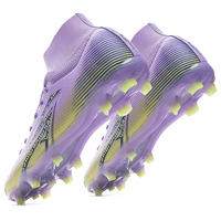 Chaussures de football pour hommes respirantes personnalisées en gros d'usine, crampons longs FG, résistantes à l'usure et antidérapantes