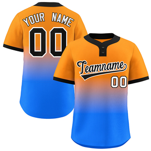 OEM Logo de broderie personnalisé nom dégradé de couleur chemise de baseball impression numérique séchage rapide polyester USA taille maillot de baseball pour hommes - Product Image 3