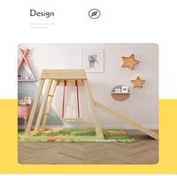 Structure d'escalade Montessori pour enfants avec toboggan, style moderne, pour grimpeurs