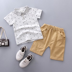 Ensemble de 2 pièces pour bébé garçon, col polo, imprimé cartoon, été, vêtements pour enfants - Product Image 6