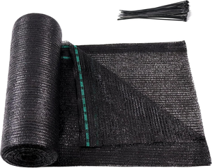 Telo Ombreggiante a Rete Tagliabile, Resistente ai Raggi UV, <span class=keywords><strong>per</strong></span> Giardino, Patio, Serra, Tettoia, Cuccia, Piante, Nero - Product Image 1