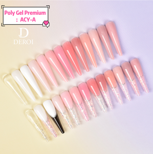 Deroi Poly Gel Nude Potenziato Nuova Formula Gel per Estensione Unghie in Polygel Senza Hema e Senza TPO Gel Acrilico in Polygel per Allungamento Unghie - Product Image 3