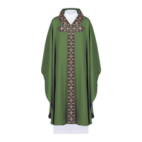 Chasuble unisexe pour prêtre, clergé, célébrant, vêtements d'église catholique, robe pour hommes et femmes, costume de cosplay d'Halloween en polyester
