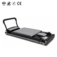 Appareil de fitness Pilates ZENJOY pour usage domestique, gain de place, réglable, télescopique, en alliage d'aluminium, pliable, Reformer Pilates pour le renforcement du tronc