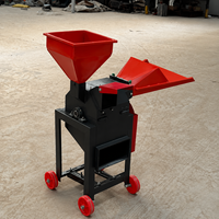 Henglu Nouvelle Machine à Hacher les Fourrages Électrique 220V pour Usage Domestique, Ultra Fine, 4 Lames en Alliage, Capacité 300KG/H, pour Paille et Fourrage, Broyeur pour Moutons