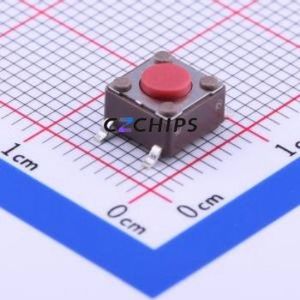 DTSM-61R-V-T/R Tactile Switch SMD-4P,6.2x6.2mm Switch Single Pole Single Throw Round Button 6.2mm 6.2mm - Product Image 1