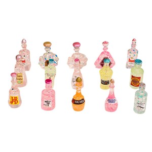 Diseño de botella de vino transparente en miniatura, pegamento en crema DIY para fundas de teléfono, pendientes creativos para venta al por mayor - Product Image 1