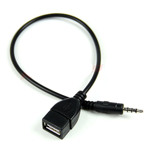 Câble OTG USB 2.0 Type A Femelle vers Jack Audio AUX Mâle 3,5 mm - Product Image 4
