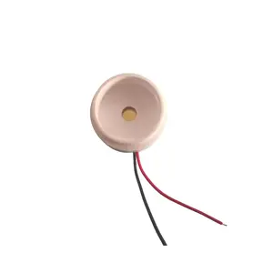 AT3017TL120MM High DB White Passive Piezoelectric Alarm 5v Buzzer With Wire