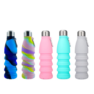 Botella de Agua Telescópica de Silicona, Taza Deportiva Portátil, Botella de Agua Plegable para Deportes Acuáticos y Fitness - Product Image 3