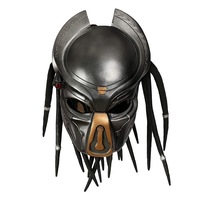 Masque d'Halloween Alien vs Predator de style Halloween, peint à la main, en latex effrayant, entièrement fait à la main pour accessoires de cosplay
