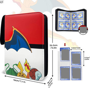Carpeta con Cierre de Cremallera QY Fashion para Tarjetas Coleccionables, con 9 Bolsillos, para Tarjetas de Juego - Product Image 5