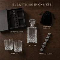 Ensemble de carafe à whisky SHUNSTONE avec boîte cadeau en papier, cadeaux promotionnels d'affaires pour la satisfaction des clients, cadeau pour les partenaires
