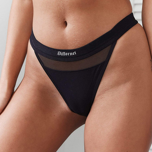 Conjunto de Brasier Deportivo y Tanga de Fibra de Bambú Personalizado de Fábrica para Mujer, Ropa Interior Sexy con Tanga, Lencería Transpirable y Cómoda - Product Image 5