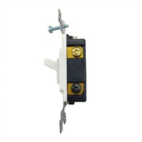 Interrupteur à bascule homologué aux normes électriques américaines, à branchement par compression et à câblage latéral, 3 voies, 15A-120V, unipolaire