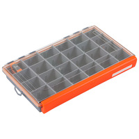 Boîte de rangement multi-compartiments grande capacité en ABS pour leurres de pêche, appâts artificiels et accessoires, boîte à crayons et à outils