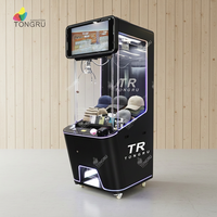 Machine à griffes vidéo pour jeux d'arcade, simulateur de divertissement en métal, plastique et bois, machine à grue de jeu