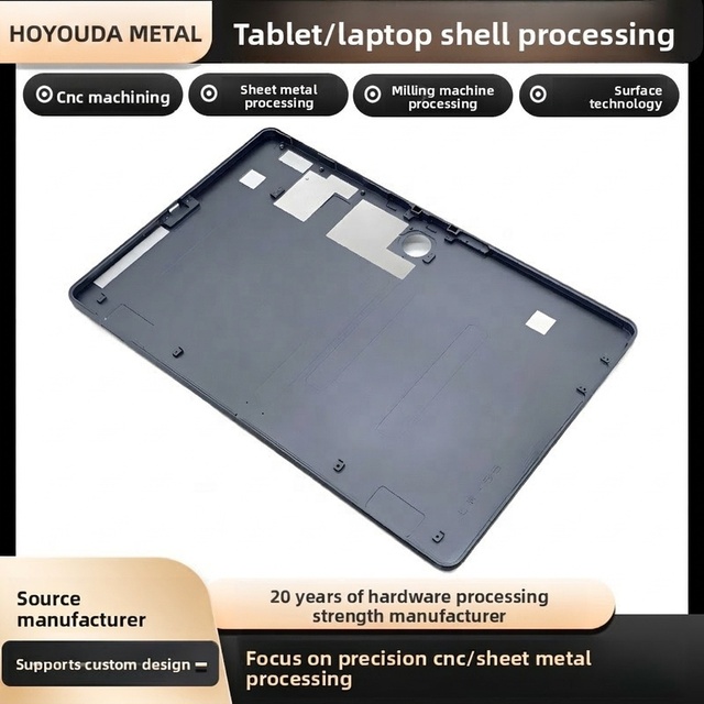 Custom CNC Machined Aluminum Shell Tablet Notebook Computer Housing Stamping Processing Mechanical Precision Cutting