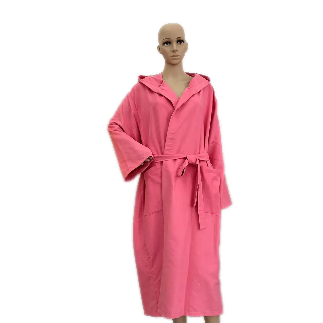 Cheap Hotel Bathrobe Spa Robes Wholesale Colourfast Microfiber Polyester Robe