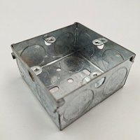 Vente en gros type de boîte de jonction électrique 3x6 3x3 1 + 1 + 1 boîte en fer couleur argent couvercle de boîte de commutation étanche
