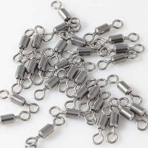 Connecteur <span class=keywords><strong>en</strong></span> forme <span class=keywords><strong>de</strong></span> 8 <span class=keywords><strong>en</strong></span> alliage d'acier inoxydable, grand pivot américain pour la pêche au gros, <span class=keywords><strong>100</strong></span> pièces <span class=keywords><strong>en</strong></span> vrac, matériel <span class=keywords><strong>de</strong></span> pêche terminal <span class=keywords><strong>en</strong></span> gros - Product Image 2