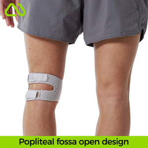Rodillera de tela transpirable ajustable <span class=keywords><strong>para</strong></span> correr al aire libre, ciclismo, <span class=keywords><strong>ejercicio</strong></span>, entrenamiento, estabilizador, correa de rótula <span class=keywords><strong>para</strong></span> la temporada de primavera - Product Image 5