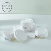 Pot en plastique PP dépoli de forme ronde pour crème visage et crème contour des yeux, 50g, 80g, 120g – Emballage cosmétique en plastique