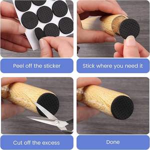 Coussinets antidérapants en feutre Planeurs en feutre <span class=keywords><strong>de</strong></span> meubles auto-adhésifs Coussinets épais Autocollants antidérapants ronds et rectangulaires pour meubles - Product Image 3