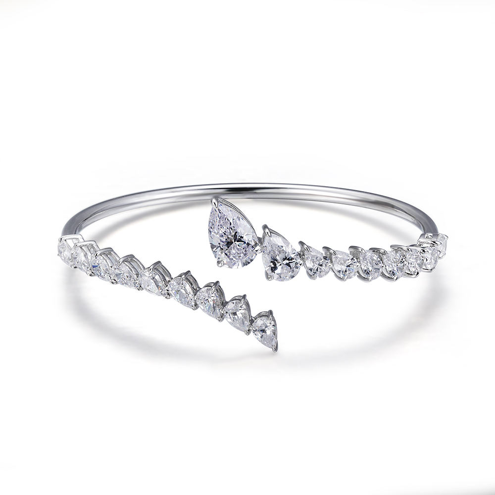 silver Moissanite Bracelet