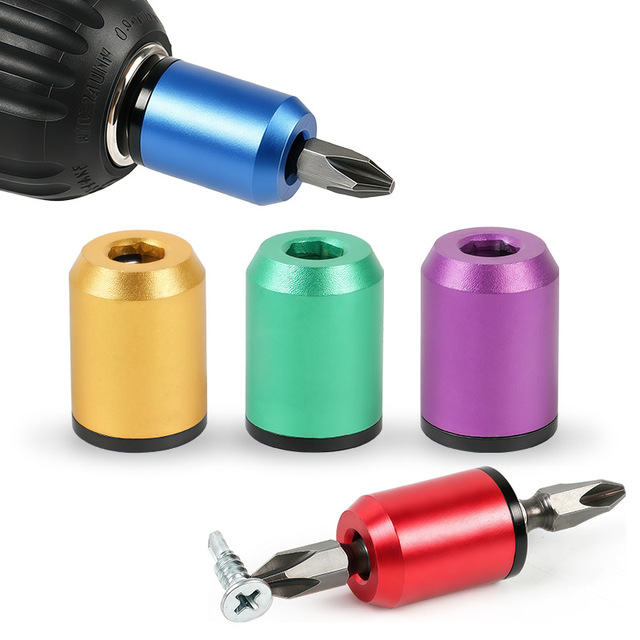 JUBOSHI Aluminum Alloy Anodized Manual Magnetizer High Hardness Demagnetizer Strong Magnetic Adsorption Magnetic Ring Bit Set