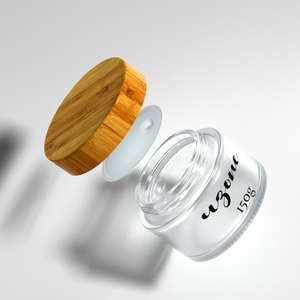 Chất Lượng Cao Nhỏ Rỗng 5Ml 20Ml 30Ml 50Ml 100Ml Kem Lọ Thủy Tinh Với Nắp Tre - Product Image 6