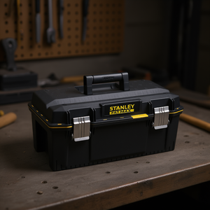 Caja de herramientas Stanley Fatmax de 20 pulgadas en plástico negro con cierres y asa para almacenamiento y transporte - Product Image 3