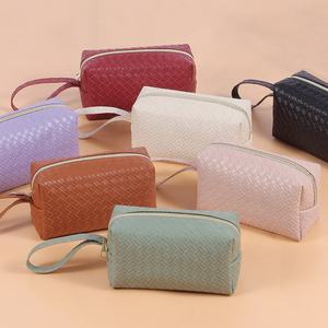 Custom Logo PU Leather <b>Travel</b> <b>Toiletry</b> Case Large Capacity Portable Waterproof Cosmetic Makeup <b>Bag</b> Zipper Men's Women's Fashion - Product Image 5