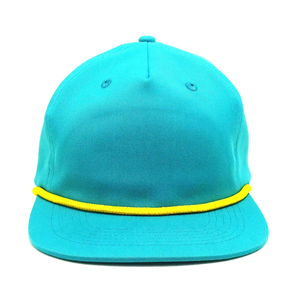 Logo personnalisé Gorras à bord plat pour hommes Tendance Marque Label Snapback Cap Fitted Hat pour les Sports de plein air Pêche Hip Hop-Qualité Corde - Product Image 1