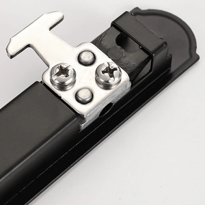 Serrure de porte coulissante traditionnelle en alliage de zinc durable, loquet de fenêtre encastré, poignée invisible, vis, garantie 1 an, fenêtre coulissante - Product Image 2