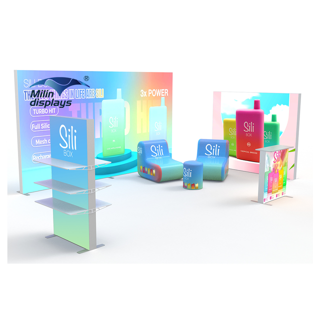 Custom Size Branding Advertising Print SEG Light Box Display for Exhibition Aluminum Frame SEG Fabric Light Box for Trade Show
