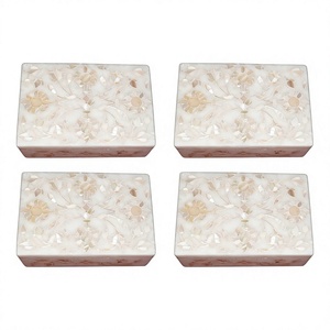 Célèbre boîte d'incrustation de marbre de conception exclusive de nouveauté avec l'utilisation matérielle de nacre pour l'article d'emballage de cadeau de boîte à bijoux - Product Image 1