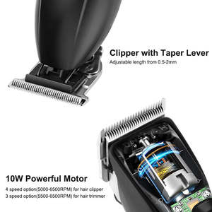 Métal <span class=keywords><strong>0</strong></span> <span class=keywords><strong>Mm</strong></span> Rechargeable À Faible Bruit Professionnel Salon De Coiffure Tondeuse De Coupe De Cheveux TZ-LM2027 Sans Fil Tout Électrique 2 Pcs - Product Image 3