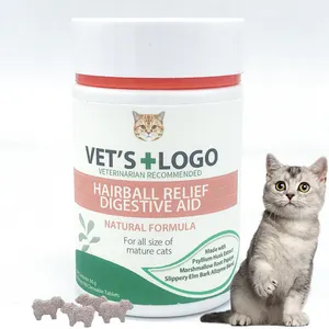 Professional Custom Brand Logo Pet Multivitamin Chew Cat Nutrition Probiotics For Dogs And Cats