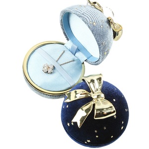 Christmas Jewelry Box Gypsophila Ring Necklace Bow Cross Border Spherical Hinged Lid Packaging - Product Image 4