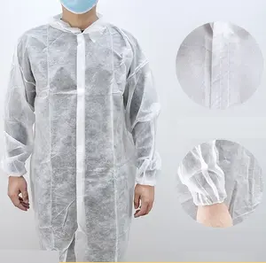Fornecimento por atacado de fábrica Vestido de isolamento de material não tecido descartável diretamente de baixo preço
